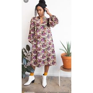 Vintage 1960s floral dress